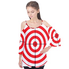 Sniper Focus Target Round Red Flutter Tees