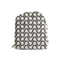 Shutterstock Wave Chevron Grey Drawstring Pouches (Large)  View1