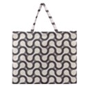 Shutterstock Wave Chevron Grey Zipper Large Tote Bag View1