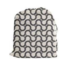 Shutterstock Wave Chevron Grey Drawstring Pouches (xxl) by Alisyart