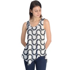 Shutterstock Wave Chevron Grey Sleeveless Tunic