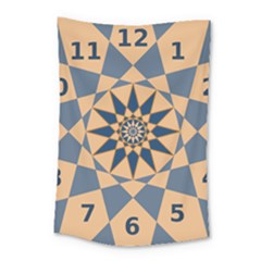 Stellated Regular Dodecagons Center Clock Face Number Star Small Tapestry by Alisyart