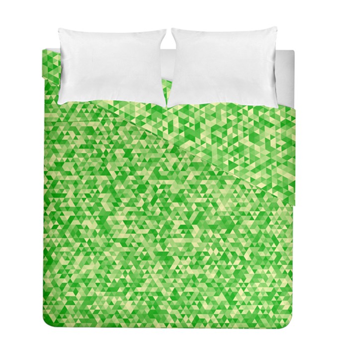 Specktre Triangle Green Duvet Cover Double Side (Full/ Double Size)