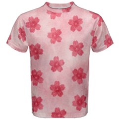 Watercolor Flower Patterns Men s Cotton Tee by TastefulDesigns