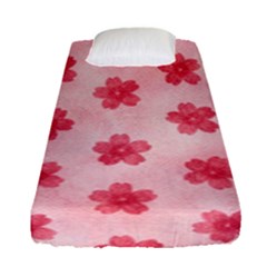 Watercolor Flower Patterns Fitted Sheet (single Size) by TastefulDesigns