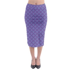 Abstract Purple Pattern Background Midi Pencil Skirt by TastefulDesigns