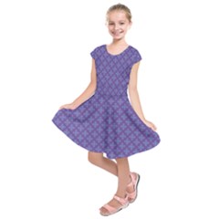 Abstract Purple Pattern Background Kids  Short Sleeve Dress by TastefulDesigns