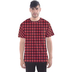 Red Plaid Men s Sport Mesh Tee