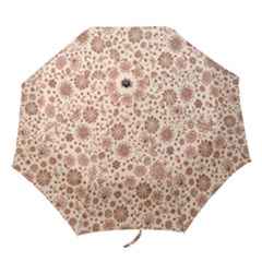 Retro Sketchy Floral Patterns Folding Umbrellas by TastefulDesigns