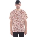 Retro Sketchy Floral Patterns Men s Sport Mesh Tee View1