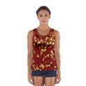 Background Design Leaves Pattern Women s Sport Tank Top  View1