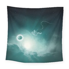 Astronaut Space Travel Gravity Square Tapestry (large)