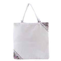 Floral Ornament Baby Girl Design Grocery Tote Bag