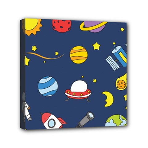 Space Background Design Mini Canvas 6  X 6  by Simbadda