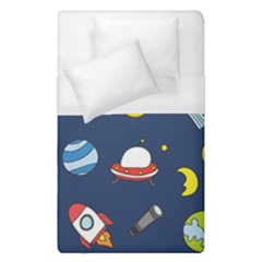 Space Background Design Duvet Cover (single Size) by Simbadda