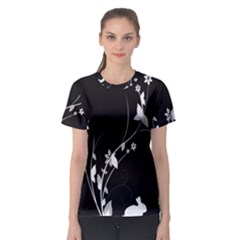 Plant Flora Flowers Composition Women s Sport Mesh Tee