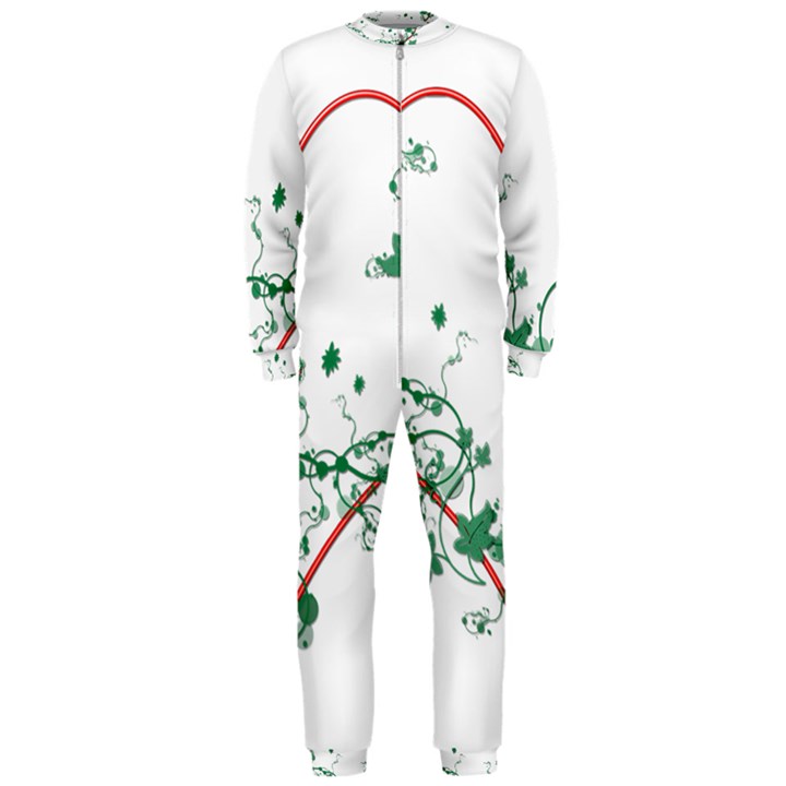 Heart Ranke Nature Romance Plant OnePiece Jumpsuit (Men) 