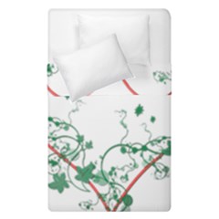 Heart Ranke Nature Romance Plant Duvet Cover Double Side (single Size) by Simbadda