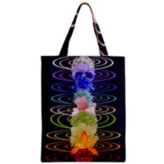 Chakra Spiritual Flower Energy Zipper Classic Tote Bag