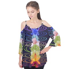 Chakra Spiritual Flower Energy Flutter Tees