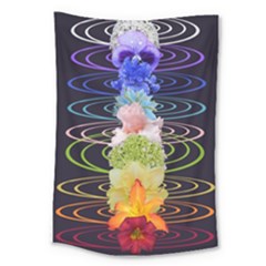 Chakra Spiritual Flower Energy Large Tapestry