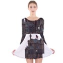 Steampunk Lock Fantasy Home Long Sleeve Velvet Skater Dress View1