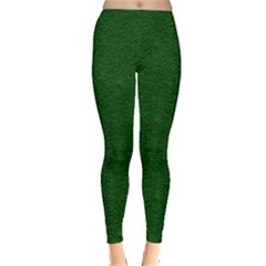 Texture Green Rush Easter Leggings  by Simbadda