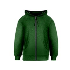 Texture Green Rush Easter Kids  Zipper Hoodie by Simbadda