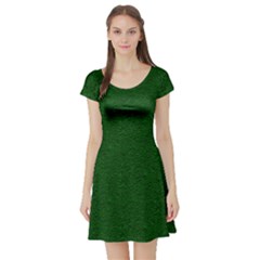 Texture Green Rush Easter Short Sleeve Skater Dress by Simbadda