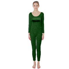 Texture Green Rush Easter Long Sleeve Catsuit by Simbadda