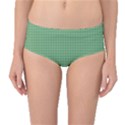 Green1 Mid-Waist Bikini Bottoms View1