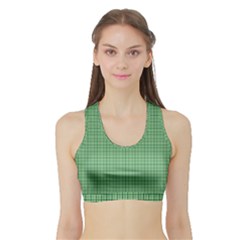 Green1 Sports Bra With Border by PhotoNOLA