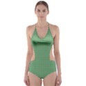 Green1 Cut-Out One Piece Swimsuit View1