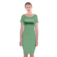 Green1 Classic Short Sleeve Midi Dress