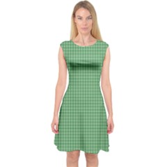 Green1 Capsleeve Midi Dress