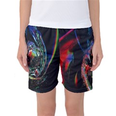 Abstraction Dive From Inside Women s Basketball Shorts by Simbadda