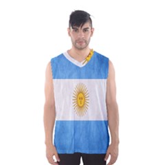 Argentina Texture Background Men s Basketball Tank Top