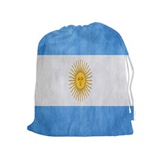 Argentina Texture Background Drawstring Pouches (Extra Large)