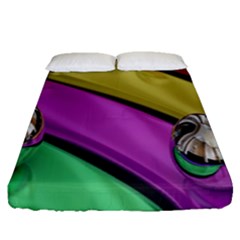 Balloons Colorful Rainbow Metal Fitted Sheet (queen Size) by Simbadda