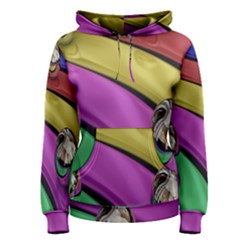 Balloons Colorful Rainbow Metal Women s Pullover Hoodie by Simbadda