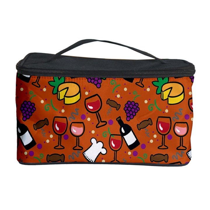 Wine Cheede Fruit Purple Yellow Orange Cosmetic Storage Case