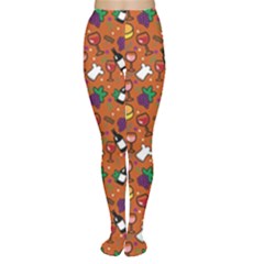 Wine Cheede Fruit Purple Yellow Orange Women s Tights