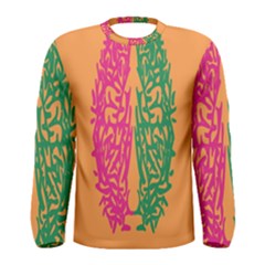 Brian Pink Green Orange Smart Men s Long Sleeve Tee by Alisyart