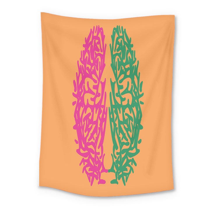 Brian Pink Green Orange Smart Medium Tapestry