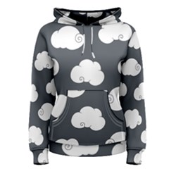 Cloud White Gray Sky Women s Pullover Hoodie by Alisyart