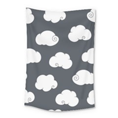 Cloud White Gray Sky Small Tapestry by Alisyart