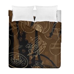 Coffe Break Cake Brown Sweet Original Duvet Cover Double Side (full/ Double Size)