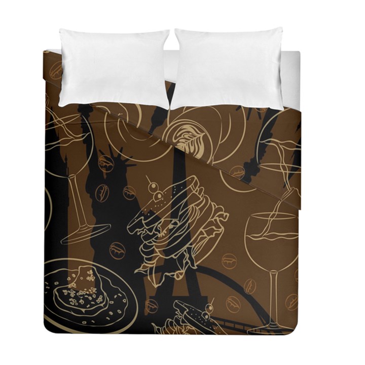 Coffe Break Cake Brown Sweet Original Duvet Cover Double Side (Full/ Double Size)