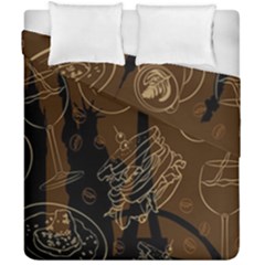 Coffe Break Cake Brown Sweet Original Duvet Cover Double Side (california King Size)