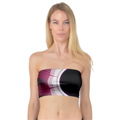 Circle Border Hole Black Red White Space Bandeau Top